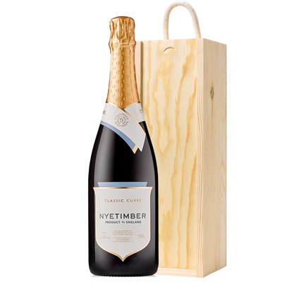 Nyetimber Classic Cuvee 75cl in Wooden Sliding lid Gift Box